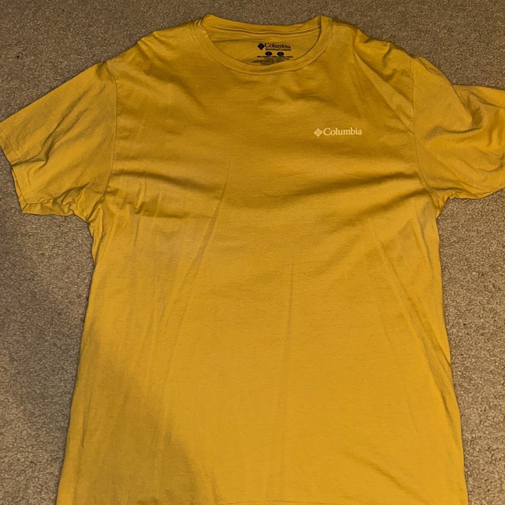 Columbia Men's Mustard Short Sleeve Tee